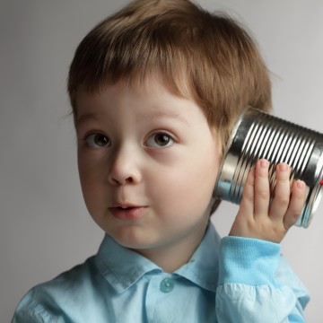 beauty boy listen tin can telephone blogimage